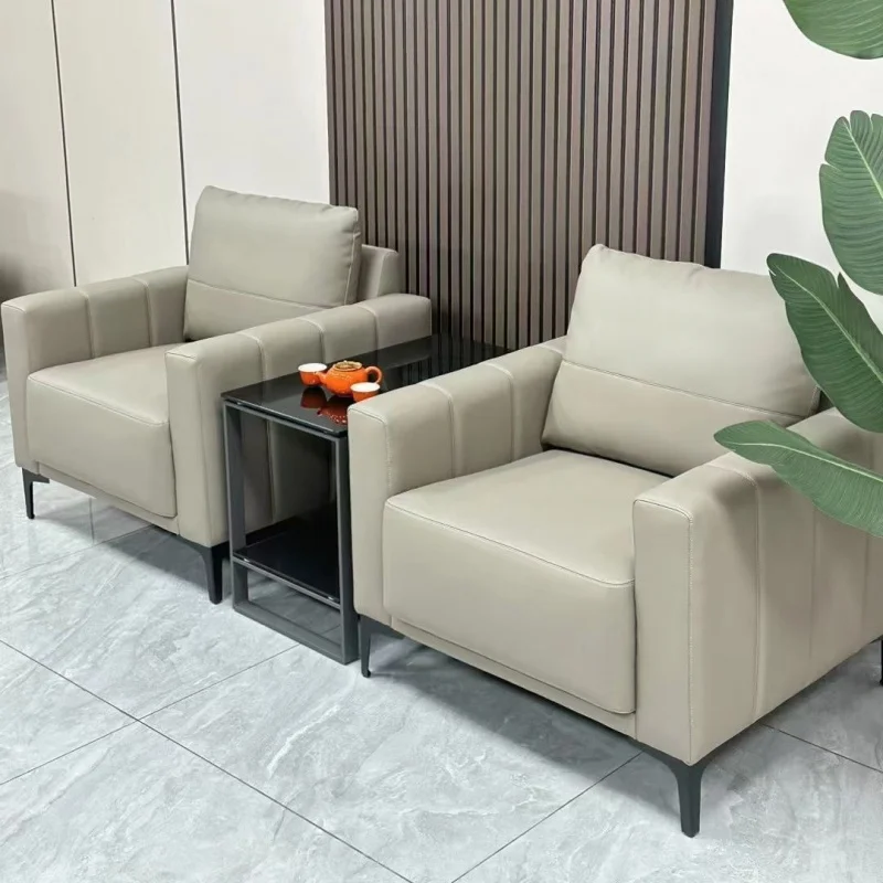 custom.[High-end Reception] New Business Office Sofa VIP Reception Room Rest Area Simple Modern Single Person Negotiation Sofa C