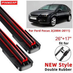 Front Wiper Blades For Ford Focus 2 2004-2011 Windshield Windscreen Window 26