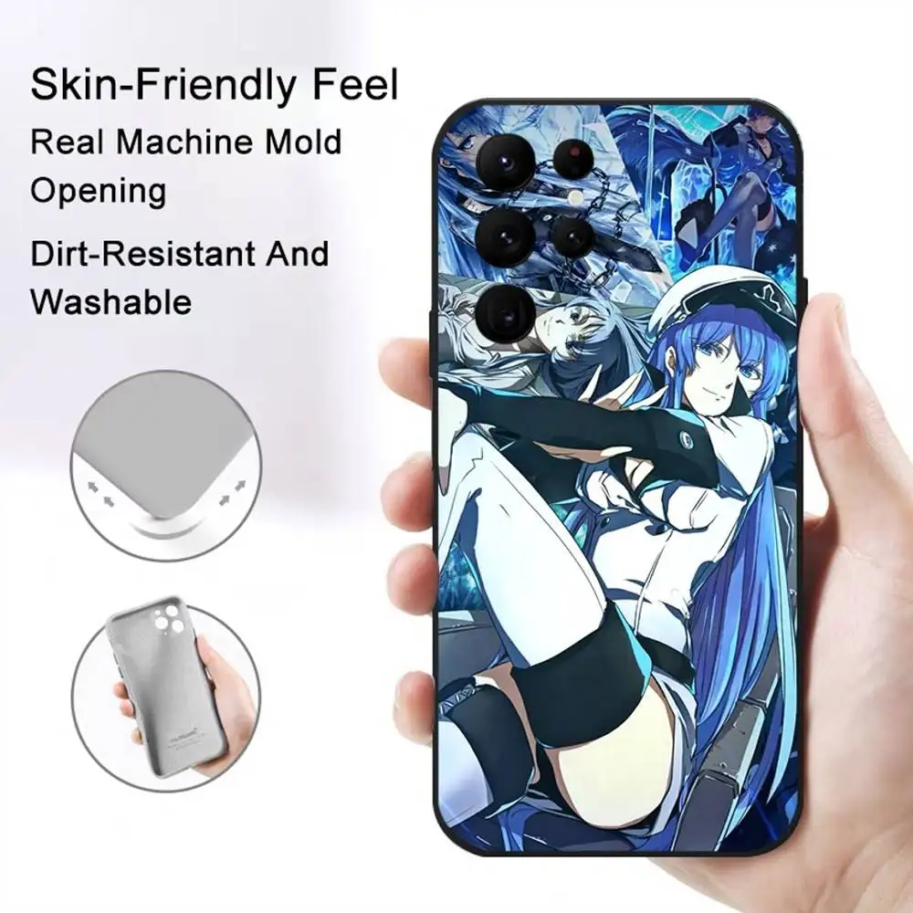 เคสโทรศัพท์ A-Akame Ga Kill E-Esdeath สำหรับโทรศัพท์ซีรีส์ S รุ่น S20 S21 S22 S23 S24 FE Plus Ultra วัสดุ TPU นุ่ม สัมผัสนุ่มสบายผิว
