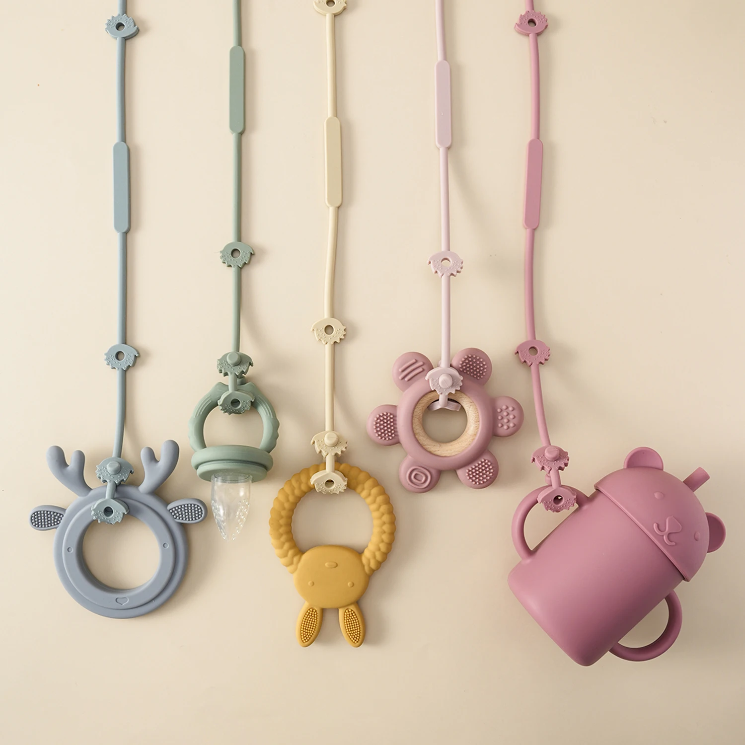 Zwitsal Baby Products - Цветная детская цепочка для соски, 1