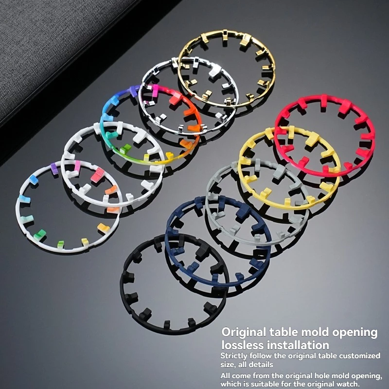 Świąteczny limitowany zestaw mod do Casio G-Shock GA2100/GA2110 z czerwoną świecącą ramką – kolorowa tarcza DIY i akcesoria ośmiokątne