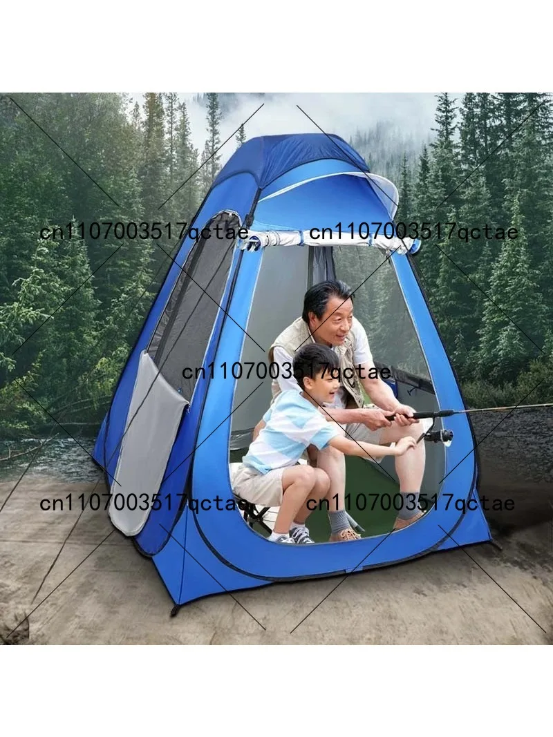 

Double Layer Fishing Tent 150x150cm Rainproof Mosquito Proof Ice Fishing Shelter Outdoor Quick Setup Tent