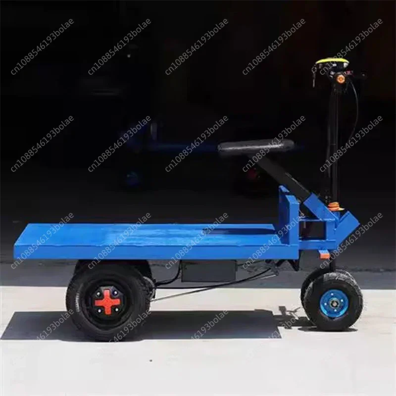 Cargo electric vehicle, cargo handling, transport site greenhouse, hand-pull truck, three- and four-wheel trailer