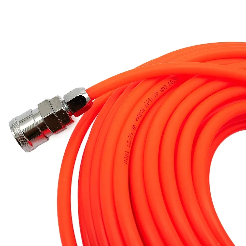 Imagem -02 - Pneumatic Air Tube Compressor Mangueira com Conector Tubo Reto Alta Pressão pe Flexível Europeu Junta Japão 10m 15m 20m