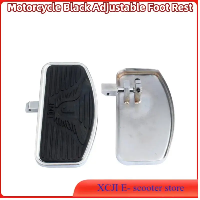 

Black Motorcycle Adjustable Front Passenger Front Footrest Rider Driver Foot Rest Pegs Floorboards Universal