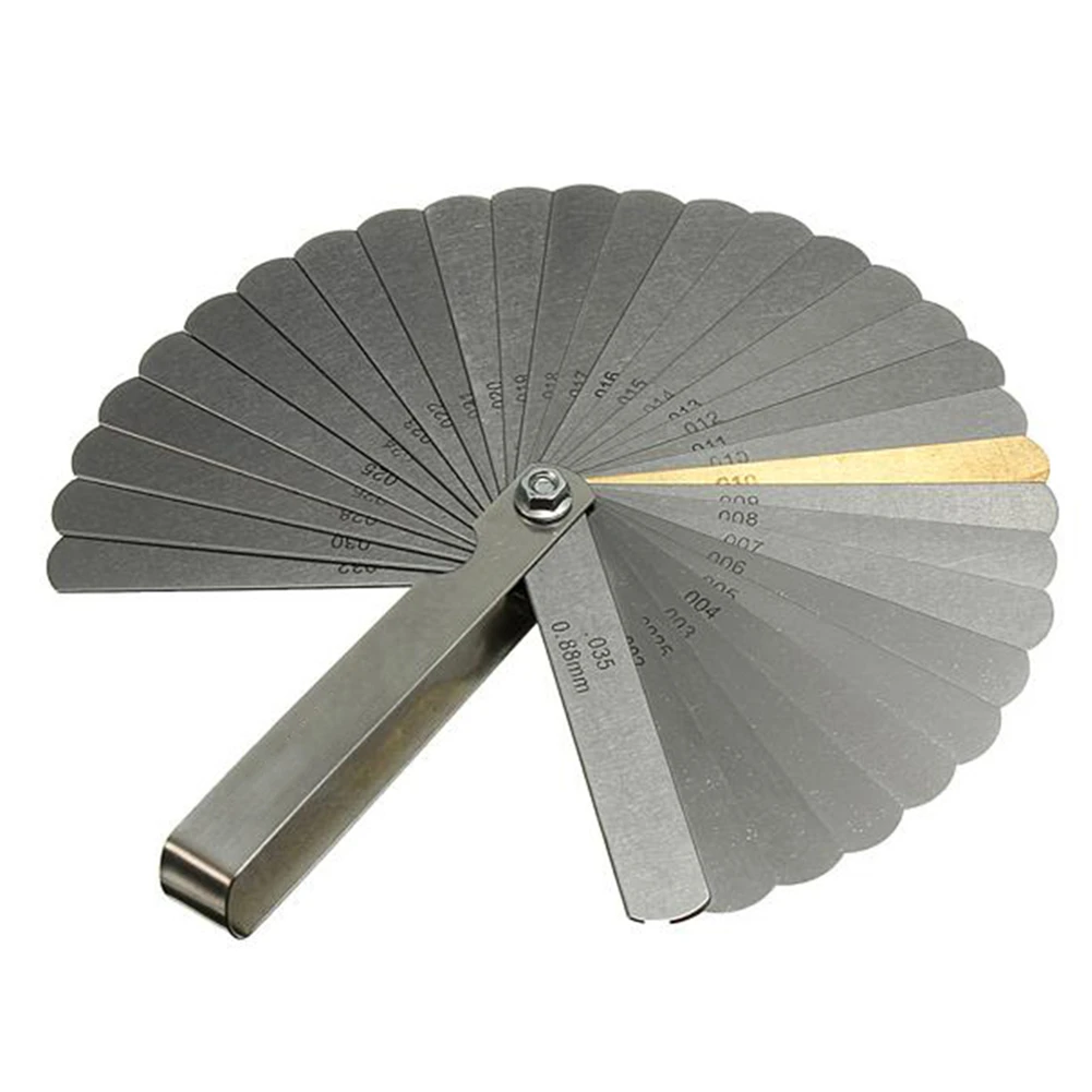 Stainless Steel 32 Blades 0.04-0.88mm Thickness Gap Metric Filler Feeler Gauge