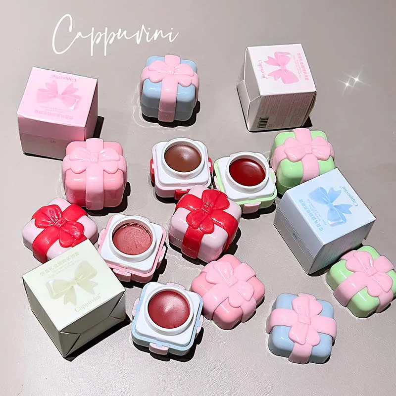 كريم شفاه وخد غير لامع 2 في 1 - لون شفاه مخملي يدوم طويلاً وأحمر خدود، مقاوم للتحويل والتلطخ، مكياج JAR