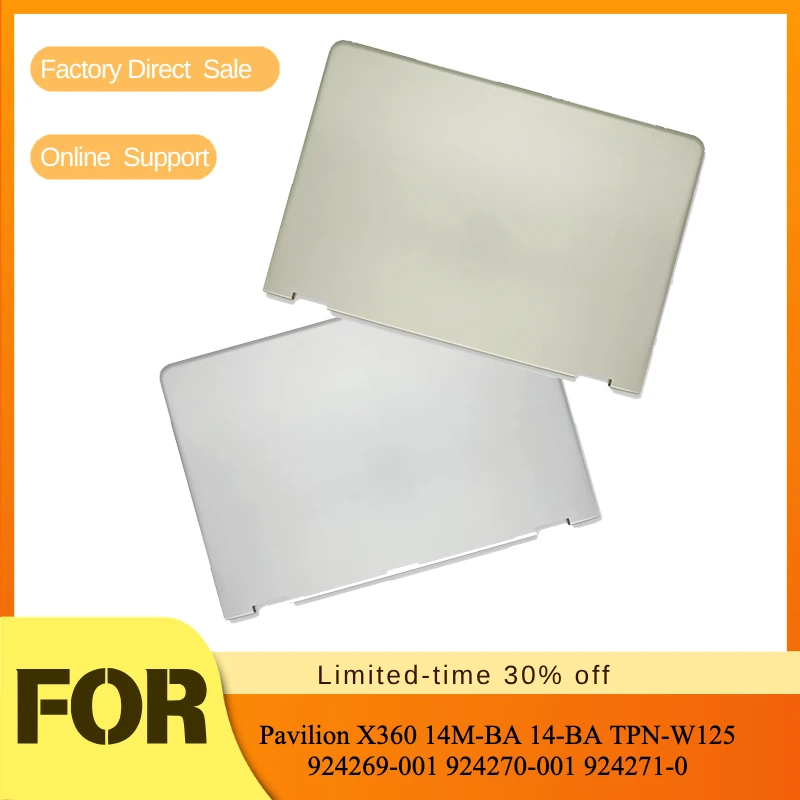 LCD top cover / screen back case For Pavilion X360 14M-BA 14-BA TPN-W125 924269-001 924270-001 924271-001 924272-001