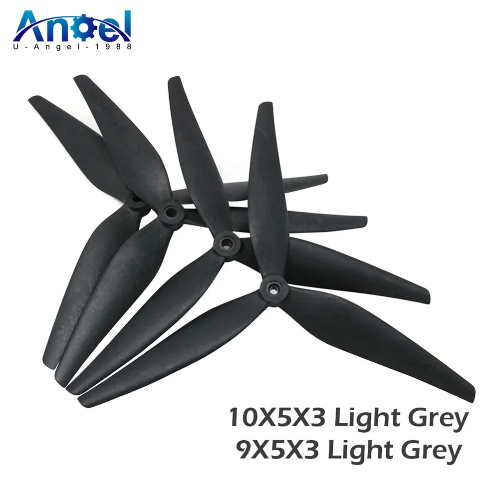 

2pair HQProp 10X5X3 9X5X3 10X5.5X3 1050 9050 1055 10inch 9inch 3 blades Black Carbon Reinforced Nylon Propeller for Rc FPV Drone