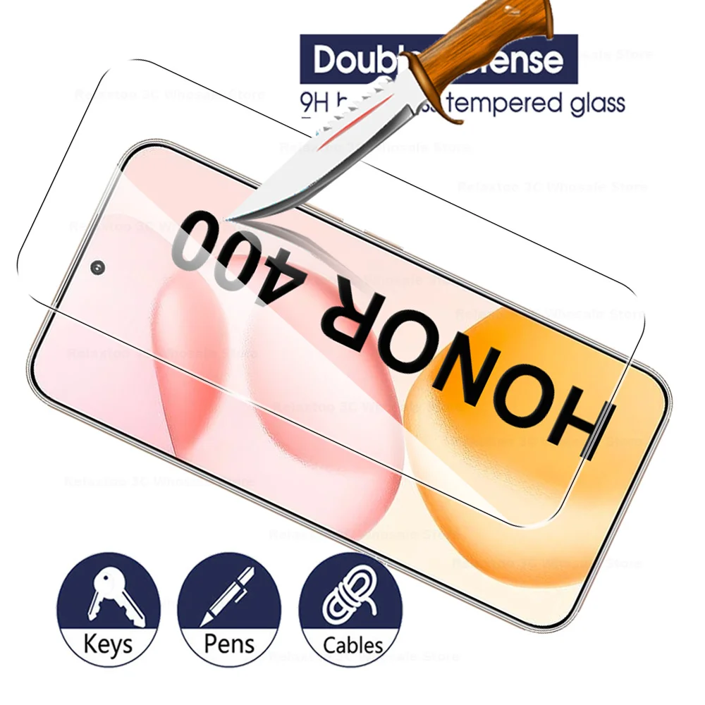 ل Honor 400 5G 6in1 عدسة الزجاج المقسى واقي للشاشة على Honer Honar Honor 400 Honor400 6.55 بوصة زجاج واقي #2