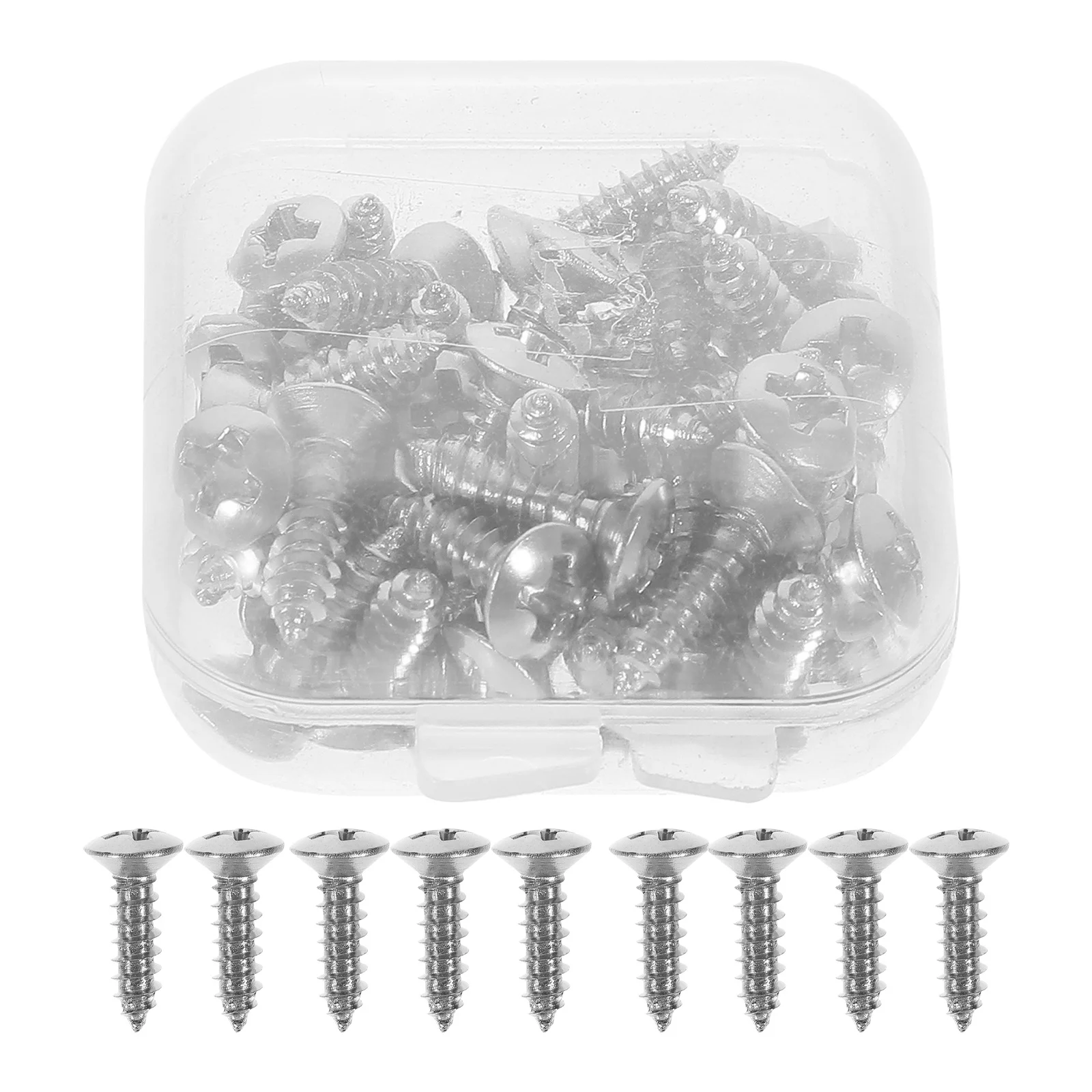 

50 Pcs Guitar Pickguard Accessories Bass Parts Screws Panel Fixator Mounting Electric