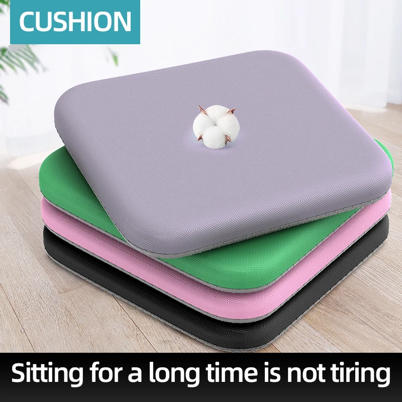 40*40 slow rebound memory cotton seat cushion anti-skid design is suitable for a variety of chair surfaces.