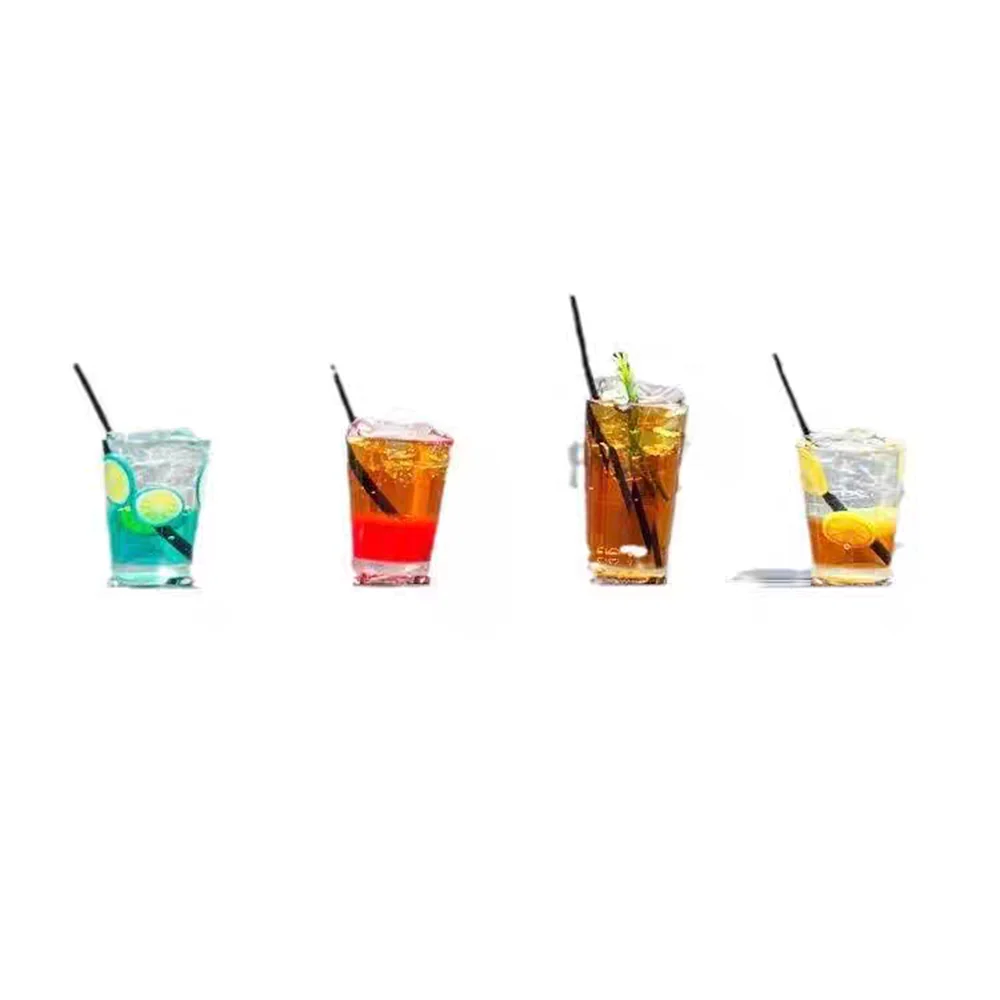 Funny Mini Drink Cup Car Ornaments Cute Simulation Iced Americano Iced Tea Drink Car Center Console Decorations Diy Crafts Gifts