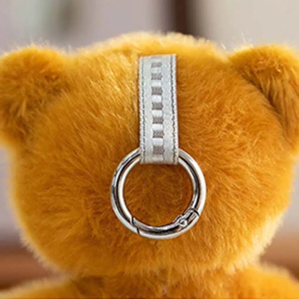 

PP Cotton Little Bear Keychain Stuffed Animal Lifelike Bear Ornaments Kawaii 15cm Bear Keyrings Accessories