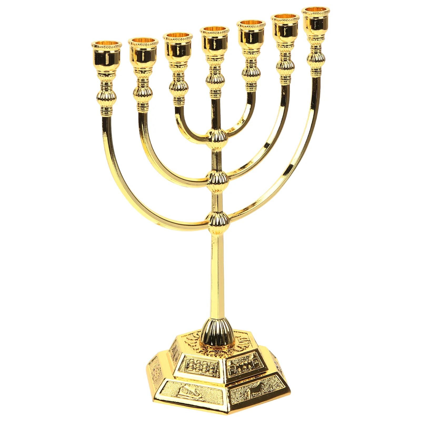 

Shabbat Black Holder Vintage Candlesticks Ornaments Metal Menorah Office