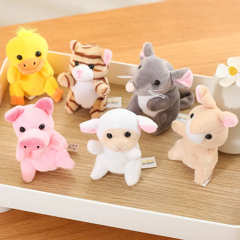 10 unids/set nuevas marionetas de dedo Mini animales educativos de mano de dibujos animados Animal muñeco de peluche marionetas de dedo juguetes para niños regalos