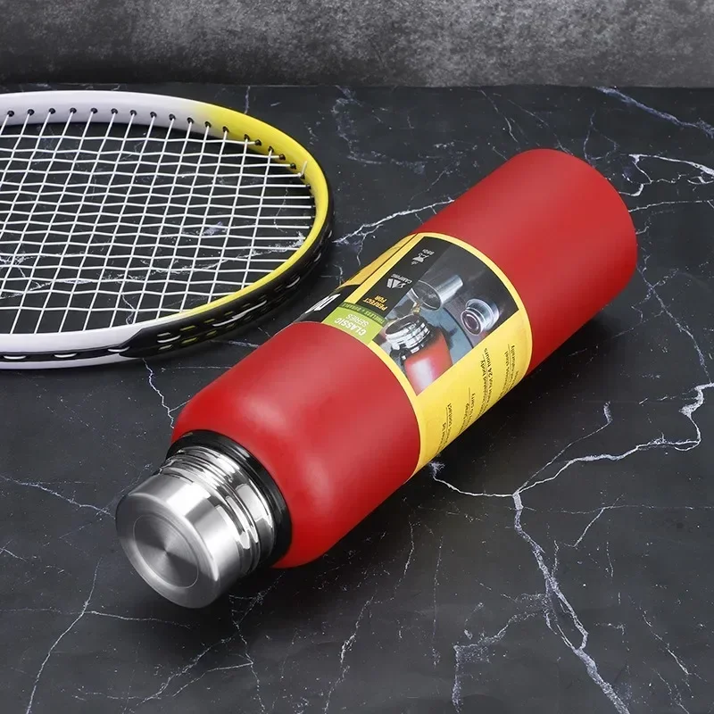 زجاجة ترمس محمولة كبيرة السعة من الفولاذ المقاوم للصدأ ، غلاية سيارة لتسلق الجبال في الهواء الطلق بحبل كوب ماء ، من من من من من الخارج ، من من من من من الخارج ، من من من من من الخارج ، من من من من من من الخارج ، من من من من من من من الخارج