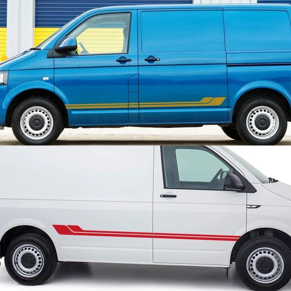 Creative Car Both Side Vinyl Sticker Auto Door Decal Body Decor AutoTuning Accessories For Volkswagen VW TRANSPORTER T4 T5 T6