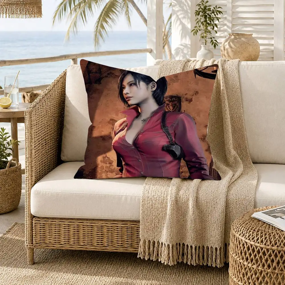 A-Ada Wong R-Resident E-Evil Pillow Case for Sofa Living Room Home office Decor Protective Cover
