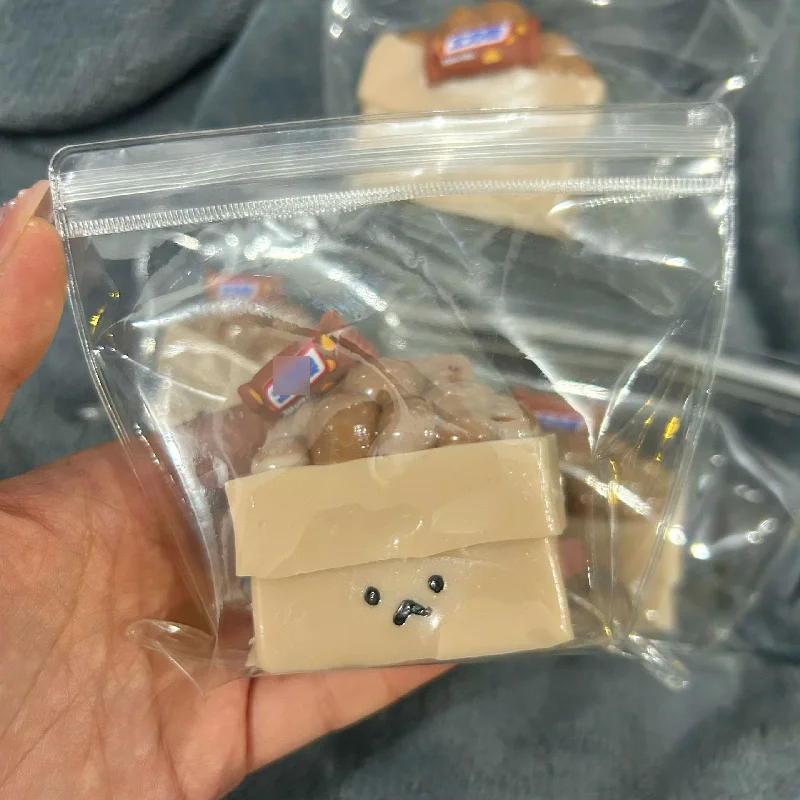 Mochi Taba Romanzo Creativo Divertente Simulato Cibo Giocattoli Una Borsa Castagne Morbido Pizzicare Agitarsi Giocattoli Per Bambini Antistress Squishy Regali