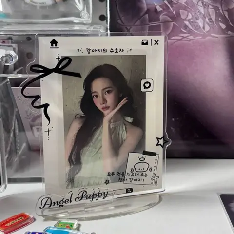 INS Acrylic Photo Frame 3-inch Small Card Photo Display Standing Sign Idol Card Picture Frame Card Holder Protective Case