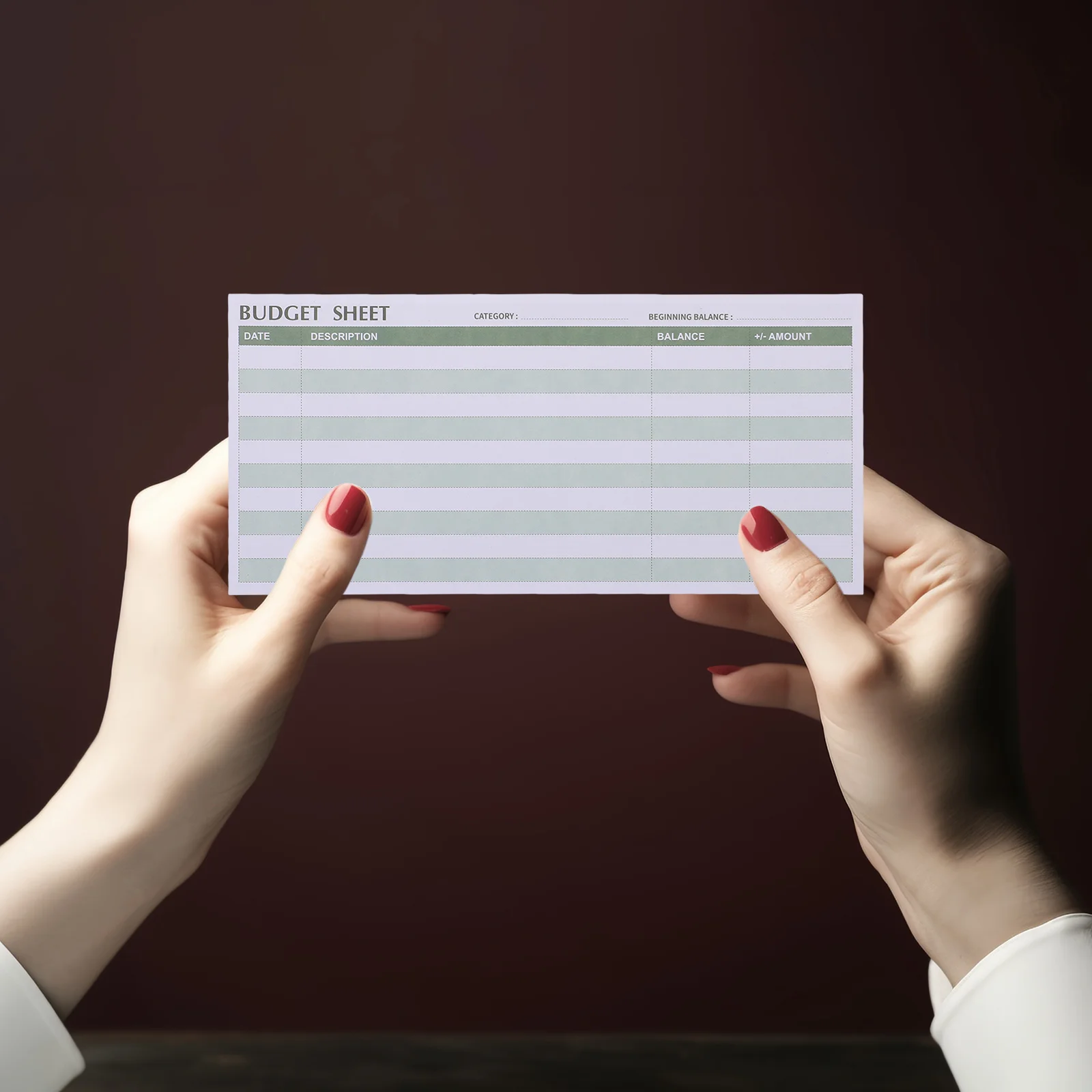 50 قطعة أوراق الميزانية النقدية المحمولة تتبع النفقات ورقة الميزانية اليومية للمنزل مكتب السفر المالية المنظم مخطط إدراج #6