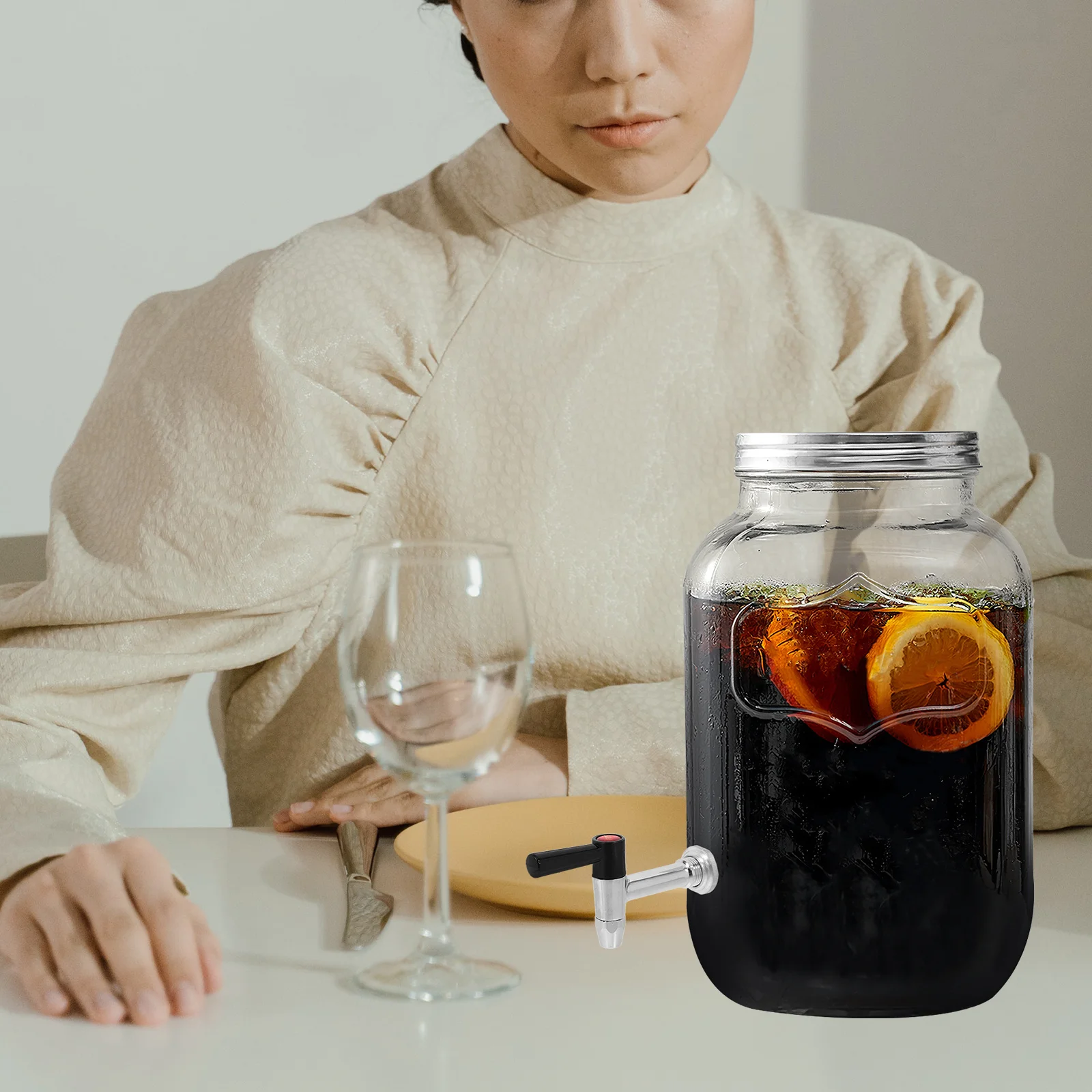 

Water Dispenser Tap 1/2 Inch Stainless Steel Beverage Dispenser Spigot For Juice Cooler Replacement Parts Abs