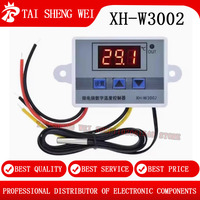 2PCS XH-W3002 220V /12V/ 24V Digital LED Temperature Controller 10A Thermostat Control Switch Probe with waterproof sensor W3002