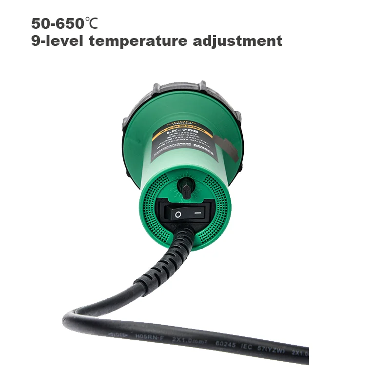 Portable Hot Air Welding Gun Kit, Plastic Welder Heat Gun Tool Set for PVC Flooring & Geomembrane Welding