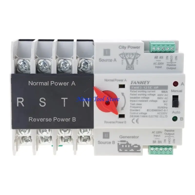31GJ 4P Automatic Transfer Electrical Selectors Switches Generator Changeover Switches