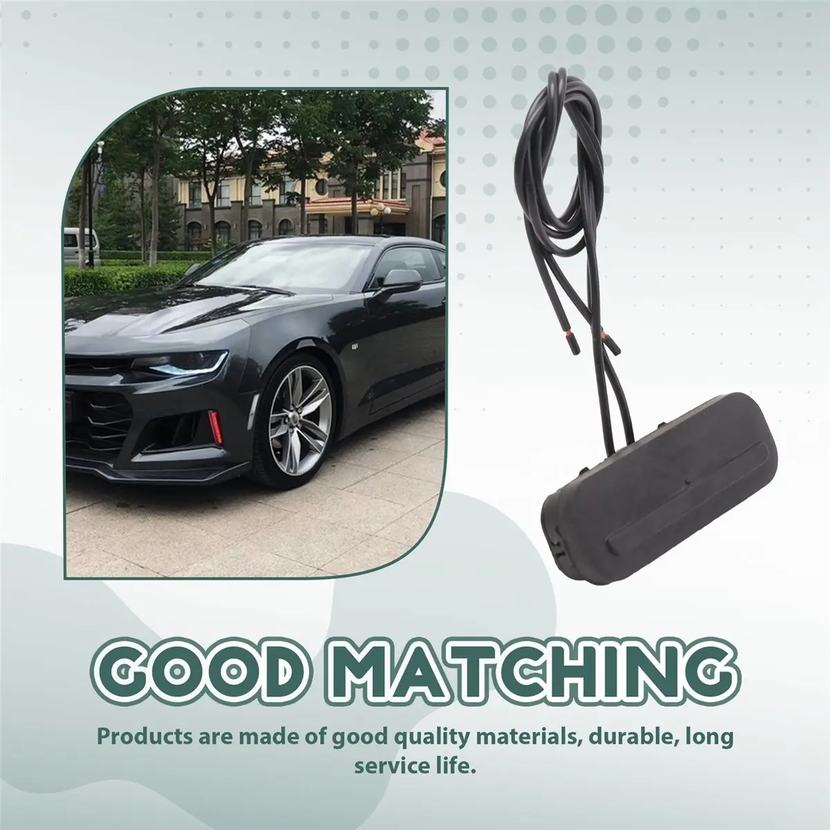 #07H For Chevy Chevrolet Orlando Rear Trunk Lid Release Switch Button Kit,95268119,(plastic)