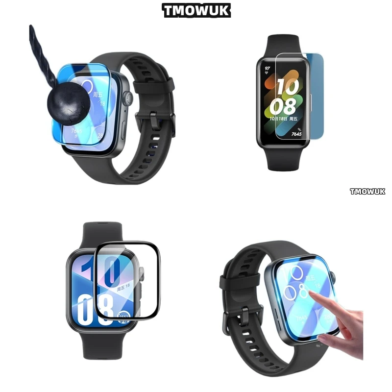 

For Huawei Band 6 7 8 9 10 B6 B7 Watch D2 Fit 3 4 Pro Special Edition Screen Film 3D Curved Flexible Protector Full Cover