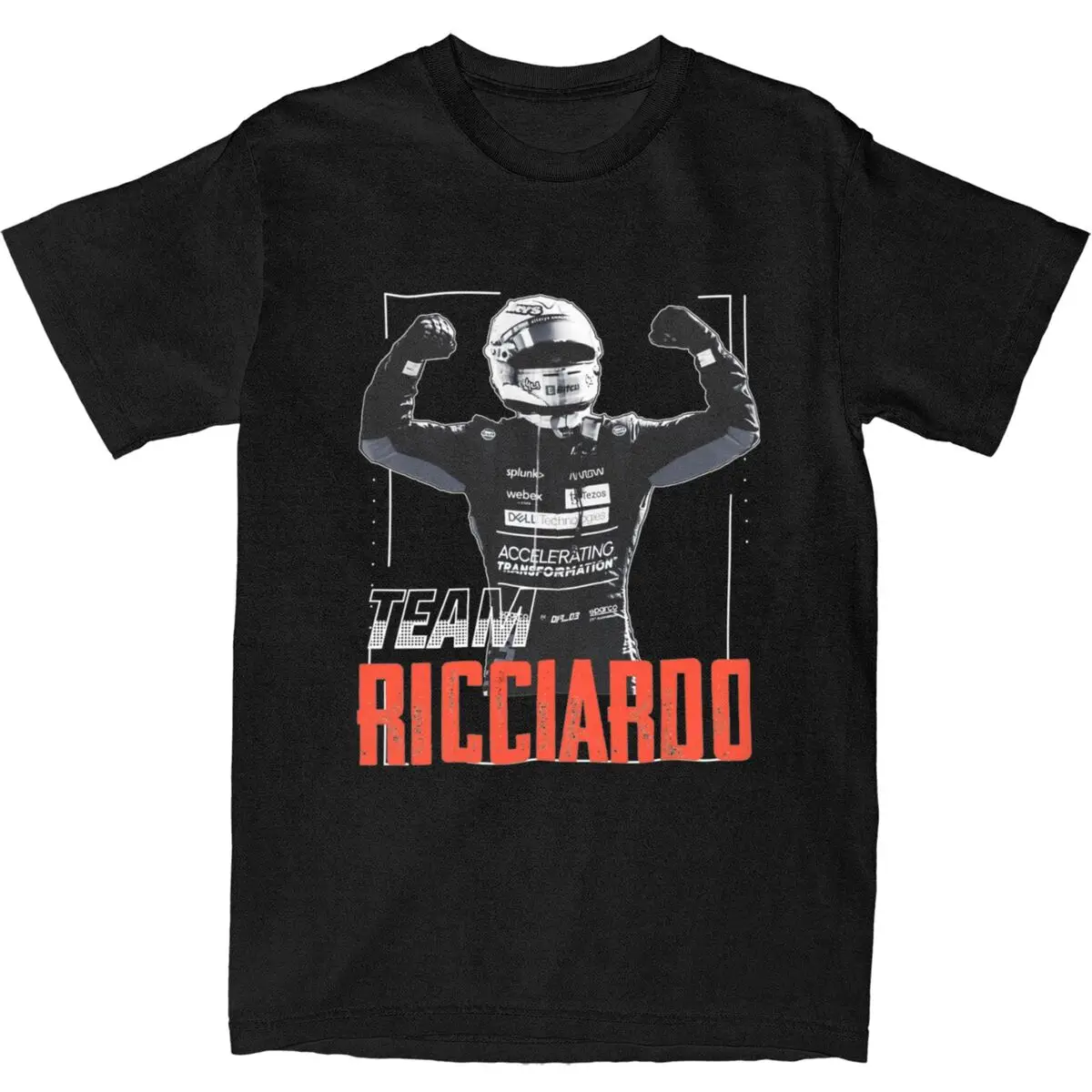 Daniel Ricciardo Men Women's T Shirt Merchandise Funny Tee Shirt T-Shirt 100% Cotton Original Clothes