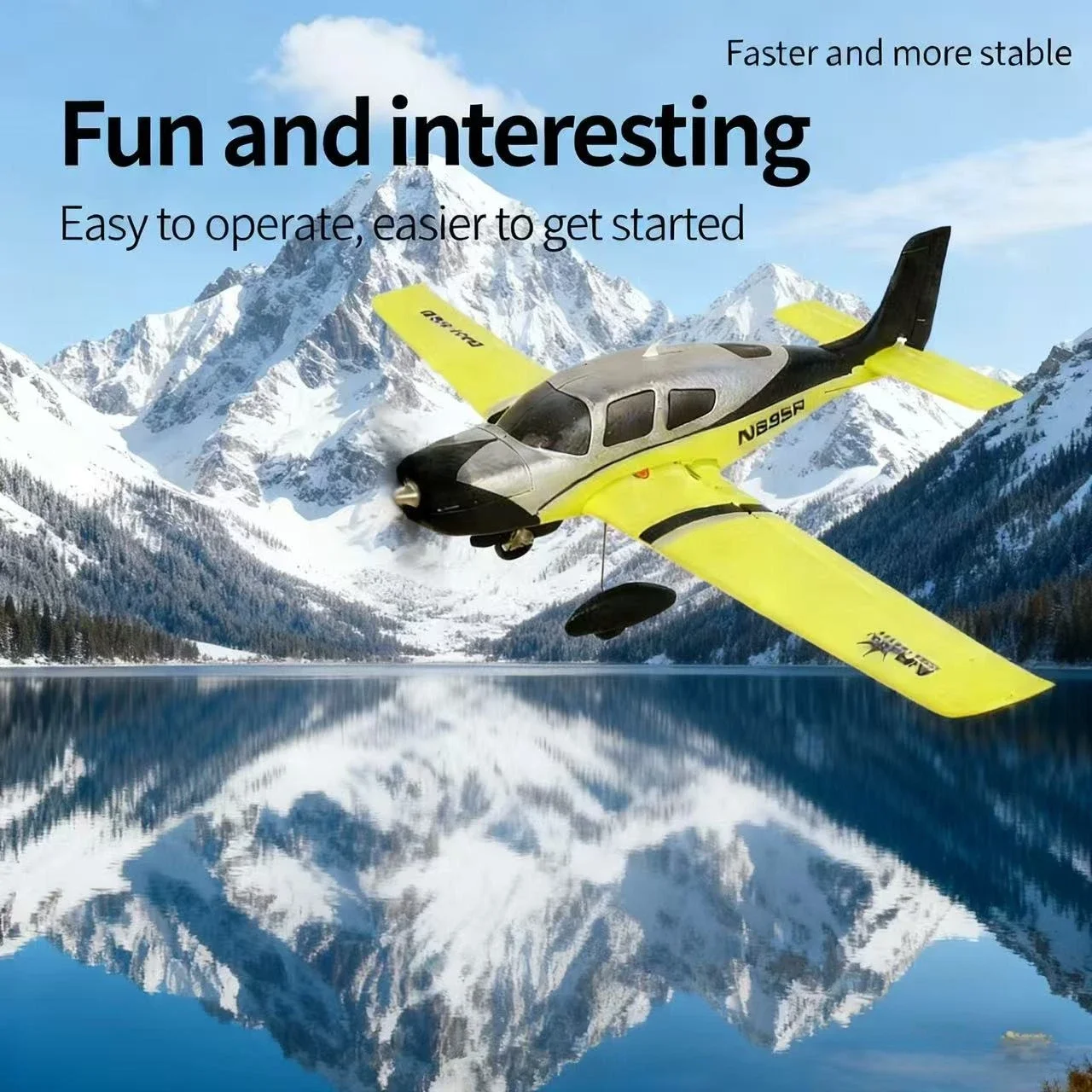 QIDI580 SR22 طائرة مزودة بجهاز للتحكم عن بُعد 2.4G 520 مللي متر جناحيها مع محرك بدون فرشاة وتوازن تلقائي طائرة حيلة RC ألعاب طائرات رغوية EPP #1