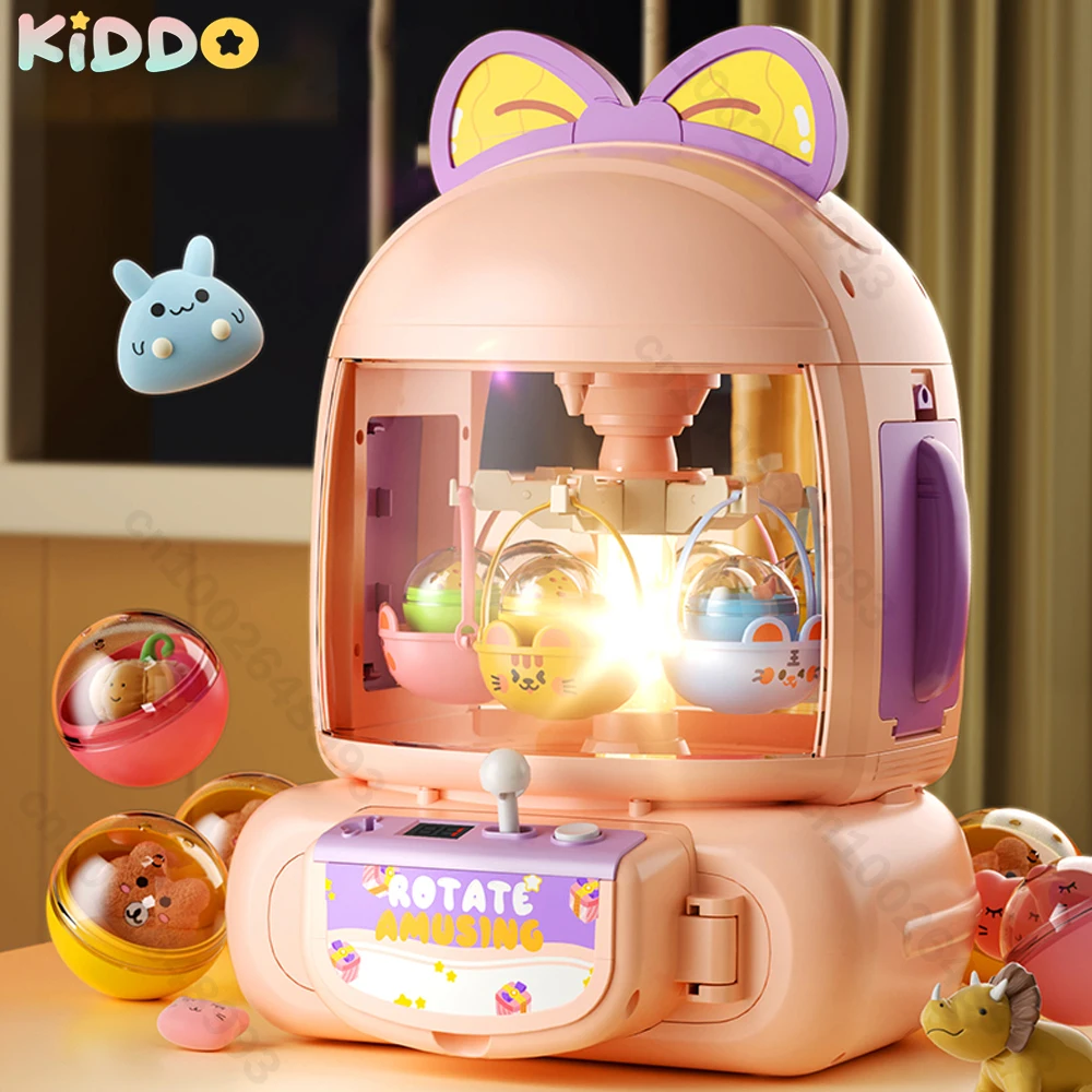 

Mini Claw Machine Claw Catch Toy Toy for Kids with Music Portable Plush Doll Grabber Girl Toy Crane Machine Game Doll Machine