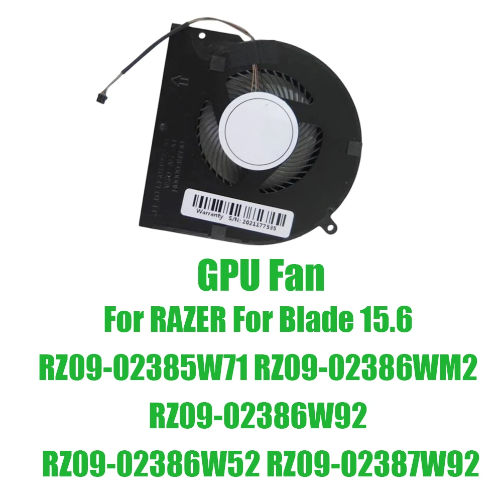 For RAZER For Blade 15.6 RZ09-02385W71 RZ09-02386WM2 RZ09-02386W92 RZ09-02386W52 RZ09-02387W92 5V 0.5A GPU Fan