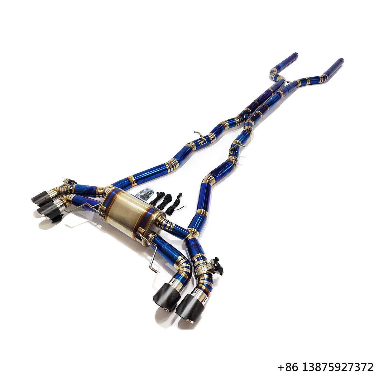 Sistema de Escape Esportivo de Titânio de Alta Performance com Válvulas para X5M X6M F95 F96 V8 4.4T