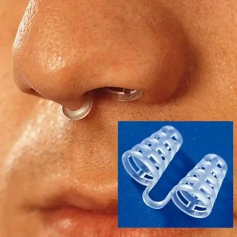 

2Pcs Anti Snoring Breathe Easy Sleep Nose Clip Anti Snore Anti Snoring Aid Nasal Dilators Device Congestion Aid No Strips Cones