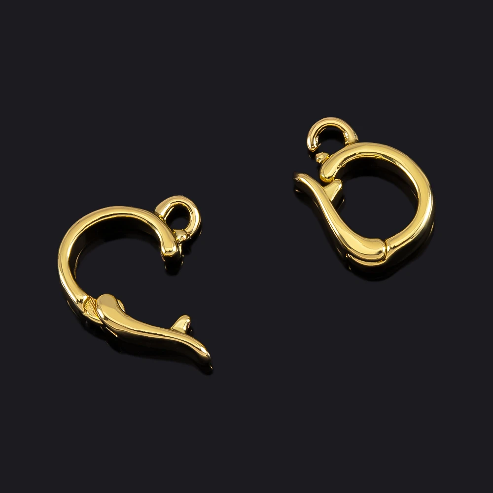 2/5/8pcs 18K Gold Plated Hinged Necklace Enhancer
