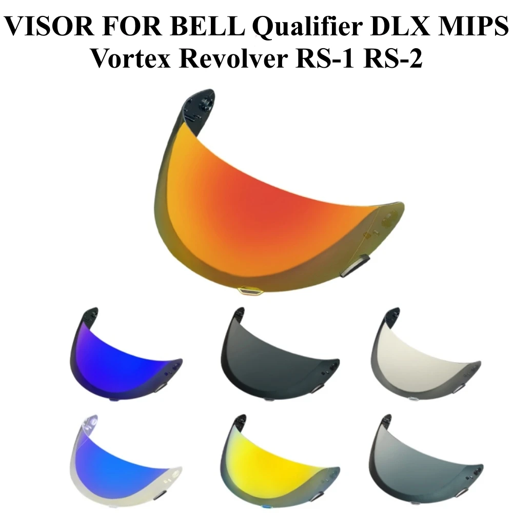 

Motorcycle Helmet Visor for BELL Qualifier DLX MIPS RS-1 Anti-Scratch UV Wind Shield Glasses Visera Vortex Revolver RS-2 Lens