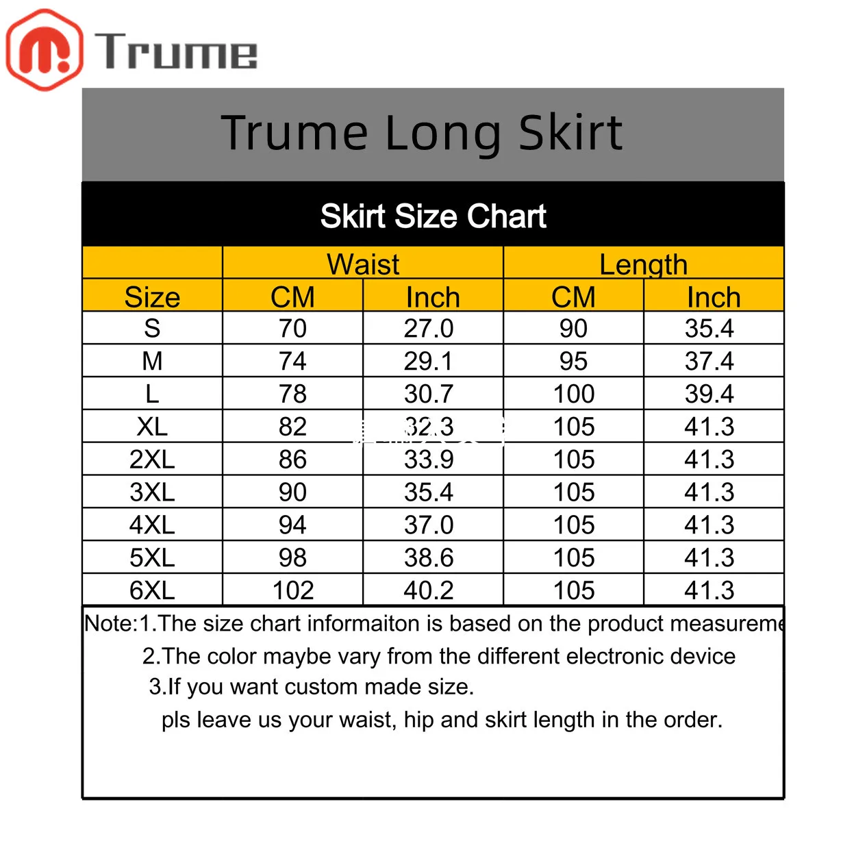 720 Degree Fashion A-Line Women's Skirts High Waist Elastic Waist  Maxi Floor-Length Custom Made Formal Party Skirts Dance Skirt