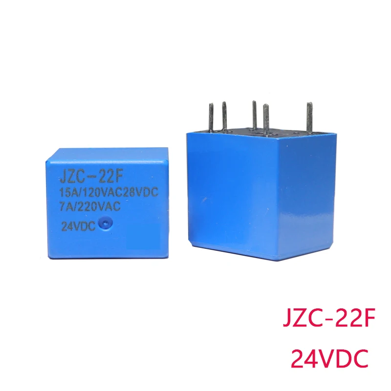 【5-3PCS】JZC-22F 24VDC 15A/120VAC28VDC 7A/220VAC 5Pin Universal Relays