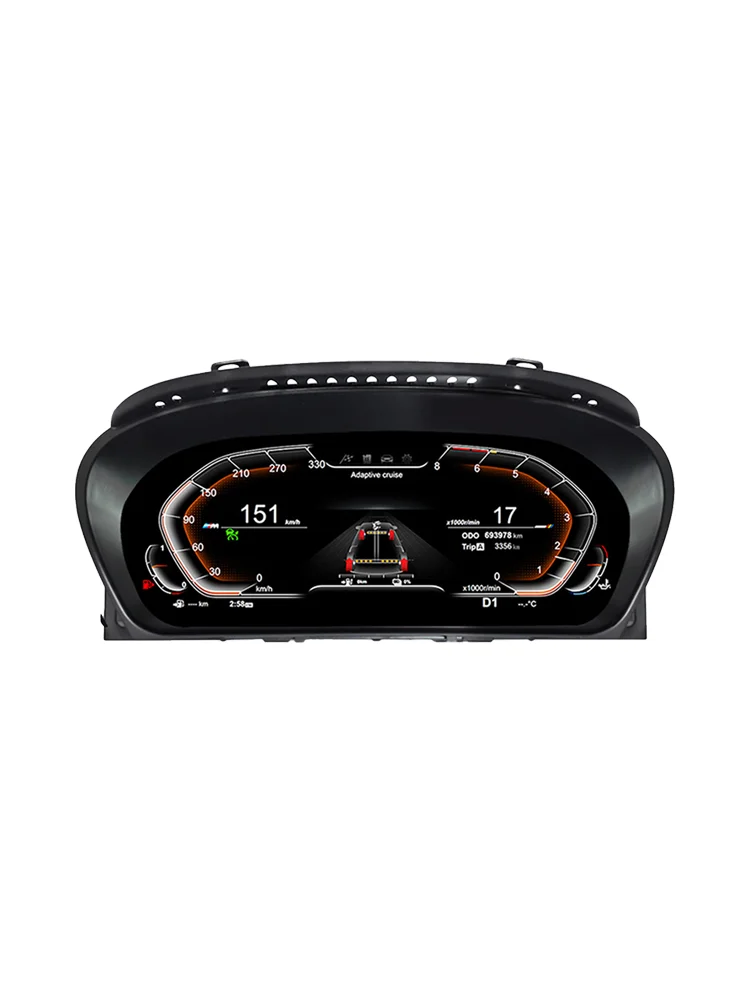Digitales LCD-Armaturenbrett für BMW 5er Serie E60 E61 E63 E64 525D 2003-2009 Jahrgänge CCC CIC Instrumententafel Virtuelles Cockpit Tachometer