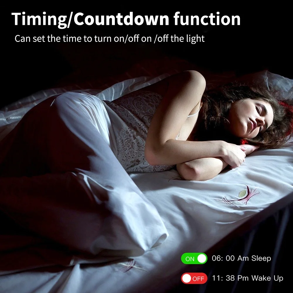 3.5W Smart Light Lamp Wifi Color Bulb E14 LED RGB+White Light Dimmable Timer Function Tuay Smart life App Support Aleax