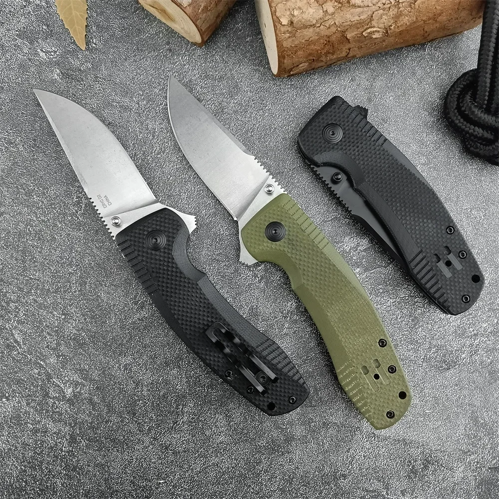 

TOP Quality TAC XR Flipper Folding Knife Pocket Knife D2 Blade G10 Handles Safety Utility Tactical Knife Fruit EDC Multitool