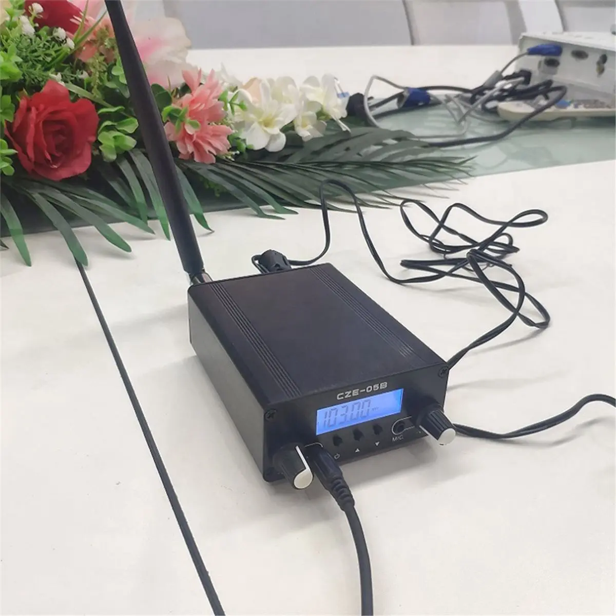 2026 New 100mW/500mW Frequency 76-108Mhz Home Campus Amplifier FM Transmitter Radio Broadcast Station(EU Plug)