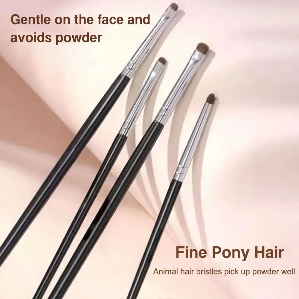 แปรงแต่งตาขนนุ่ม ด้ามพลาสติก แปรงปลายแหลมเล็ก สำหรับไฮไลท์อายแชโดว์/ใต้ตา/ใต้เปลือกตา