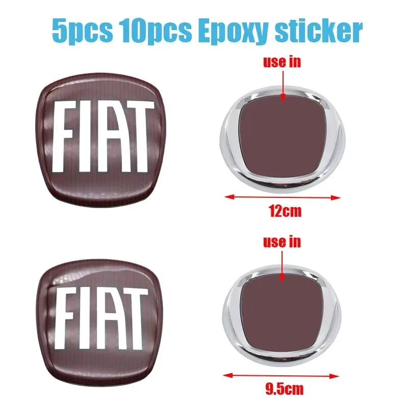 

10pcs 5pcs 3D 9cm 7cm Epoxy Car Front logo front hood Front grill Rear Bumper tail door trunk Emblem sticker styling Accessories