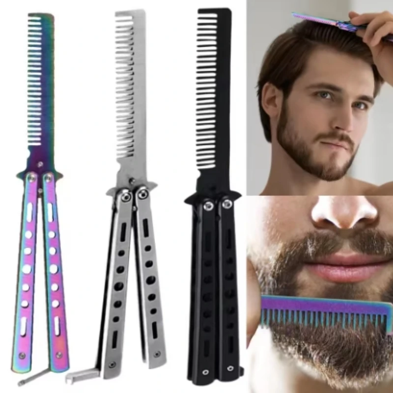 سكين تدريب قابل للطي على شكل فراشة في أداة ممارسة من التيتانيوم بدون حافة ملحقات مجموعة سكاكين التدريب الباهتة #6