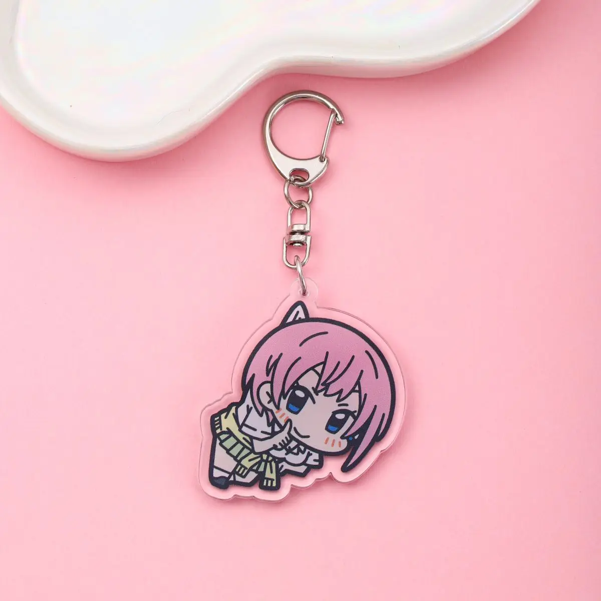 Porte-clés de sac de dessin animé en acrylique, porte-clés, porte-clés, accessoires de chaîne, pendentif mignon, la tragédie essentielle, Anime